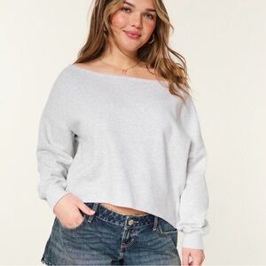 Hollister off the shoulder sweatshirt